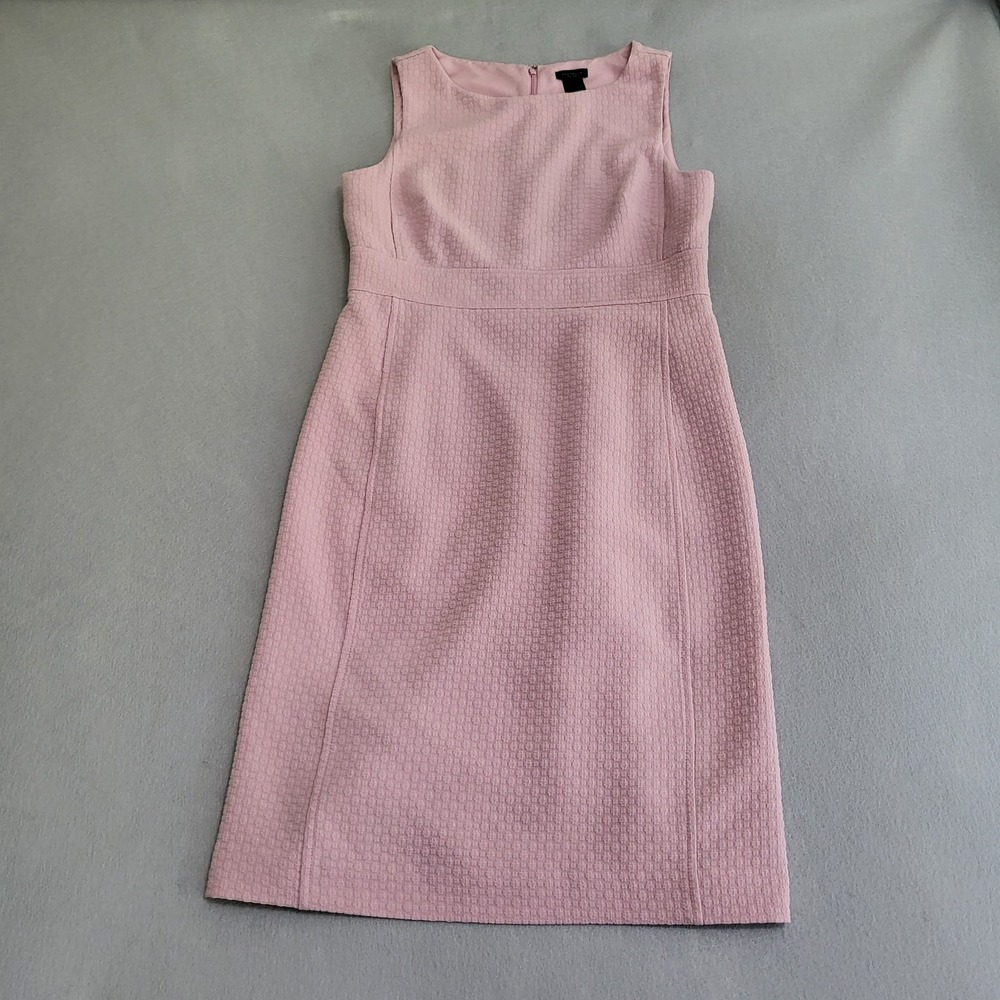 Ann Taylor Pink Sleeveless Sheath Dress Lined Women's Size 4 Classic Office